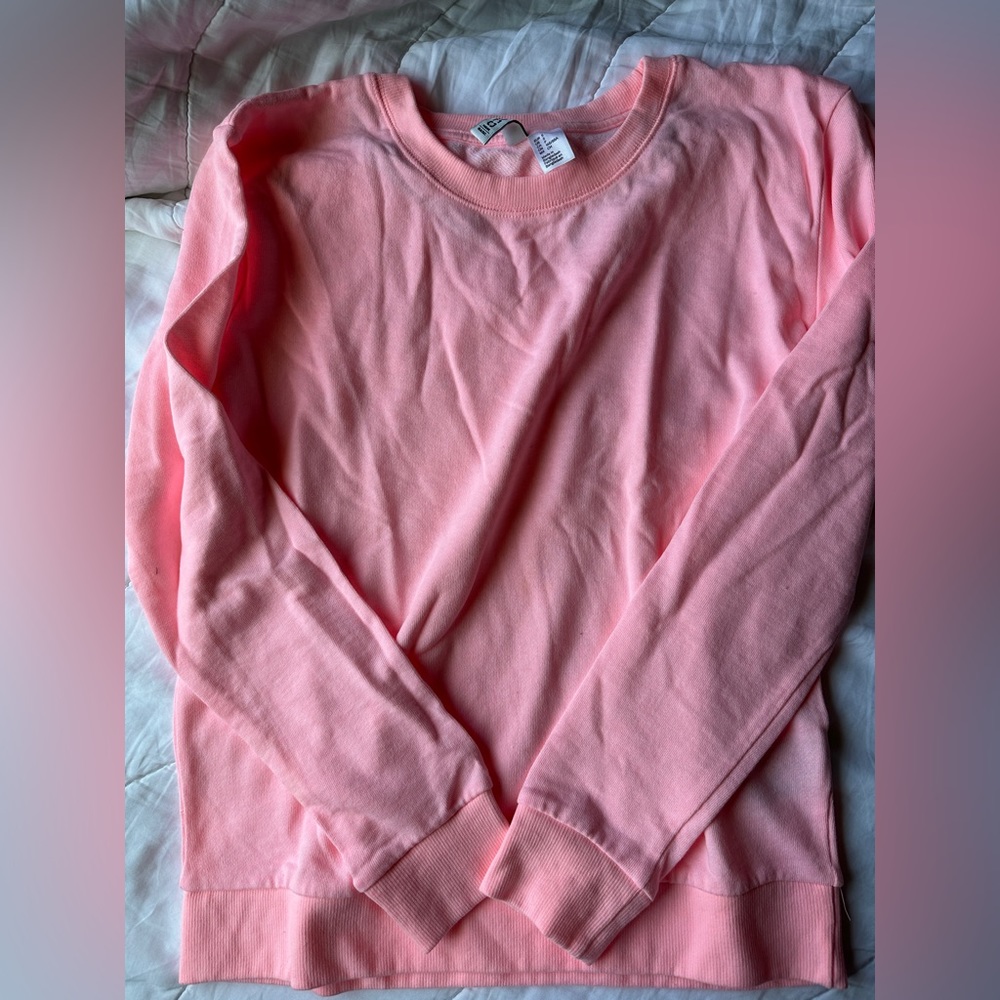 pink crewneck